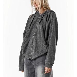 Sisters & Seekers Zip Up Hoodie - Charcoal
